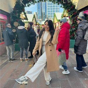 Abercrombie Loose High Rise Beige Curve Love Jeans - 10P